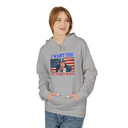 I Want You To Punch Nazis - Unisex Hoodie