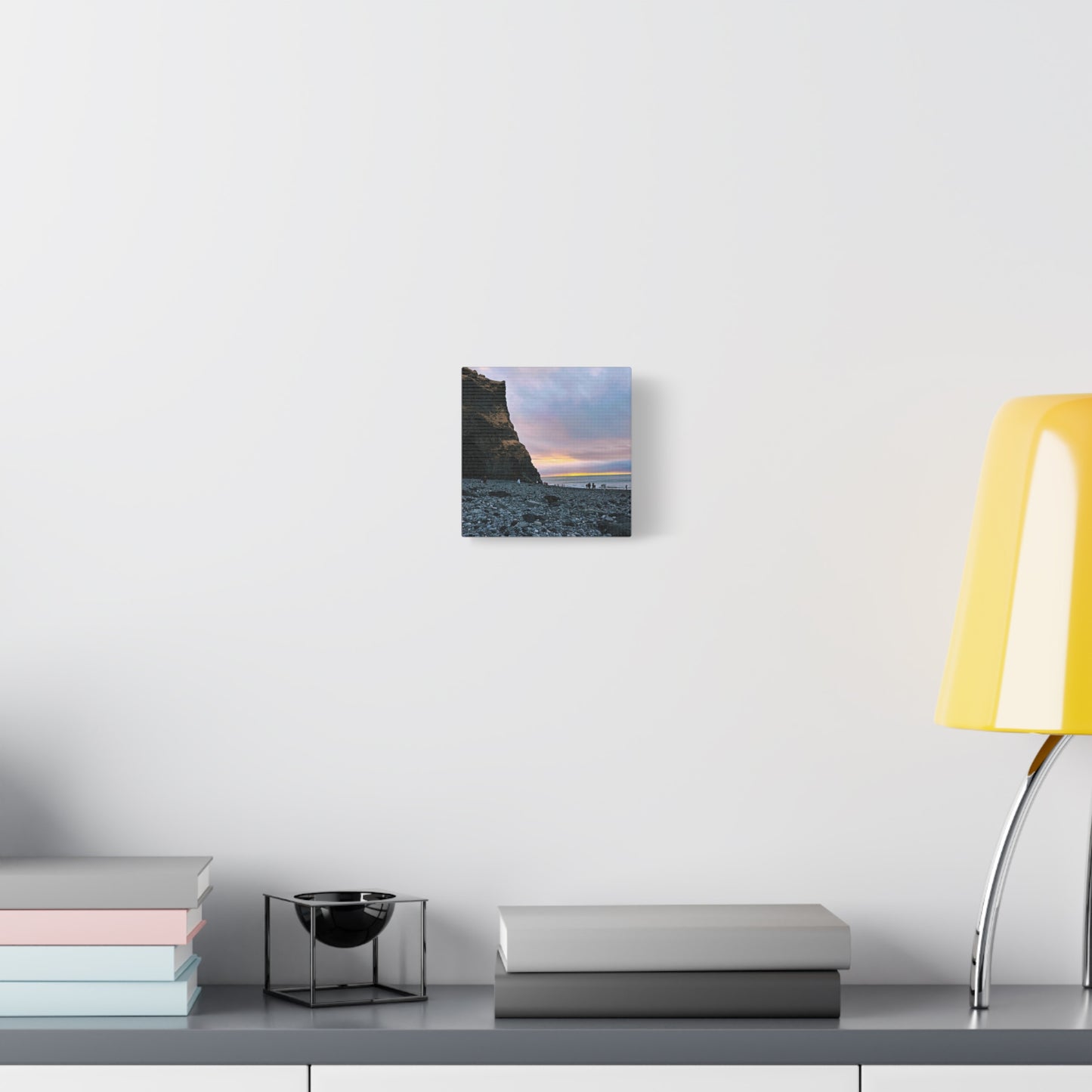 Black Sand Beach Sunrise - Stretched Matte Canvas (1.25")