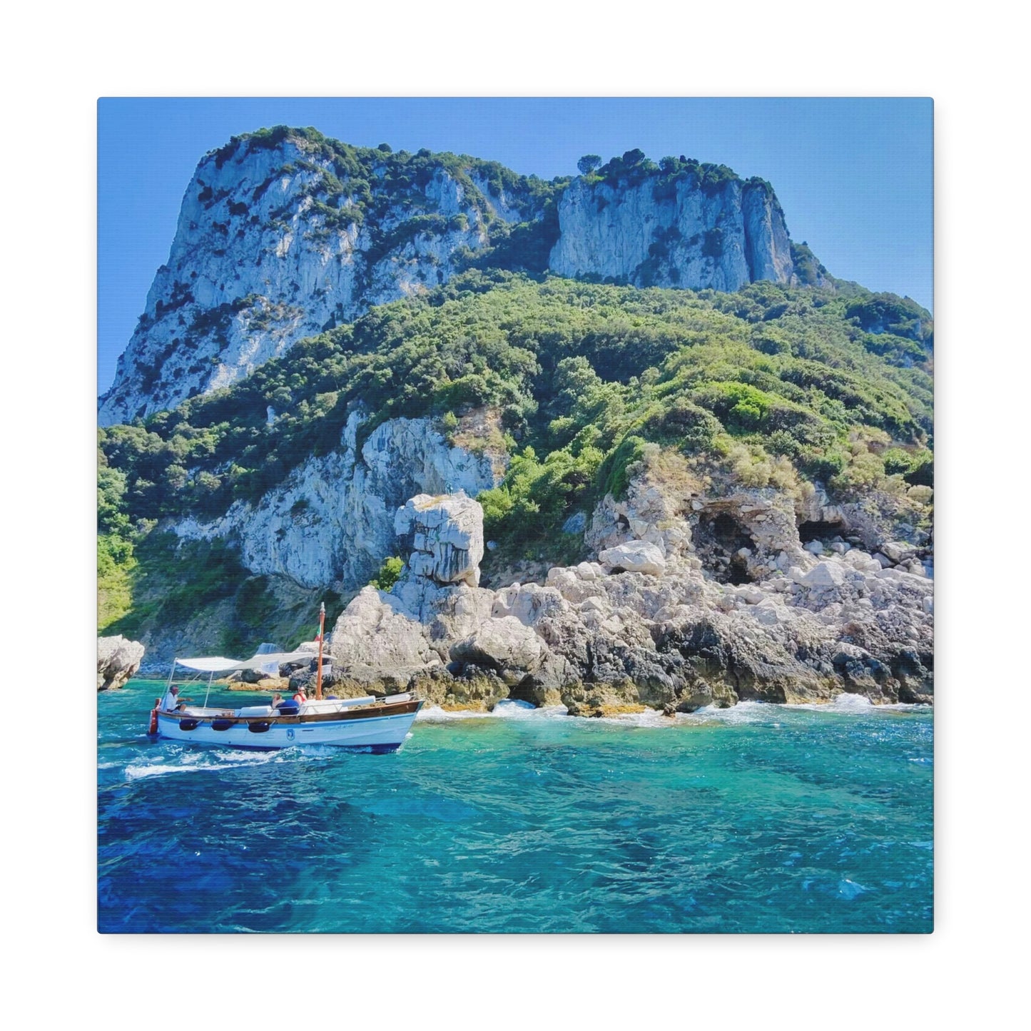 Anacapri Coastal Scene - Stretched Canvas Matte Print (1.25")