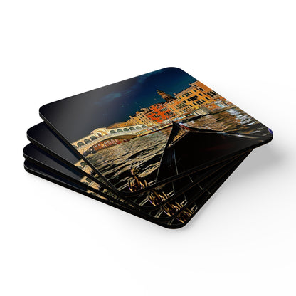 Rialto Bridge Venice by Chasing Oz - Cork Coaster Set (of 4)