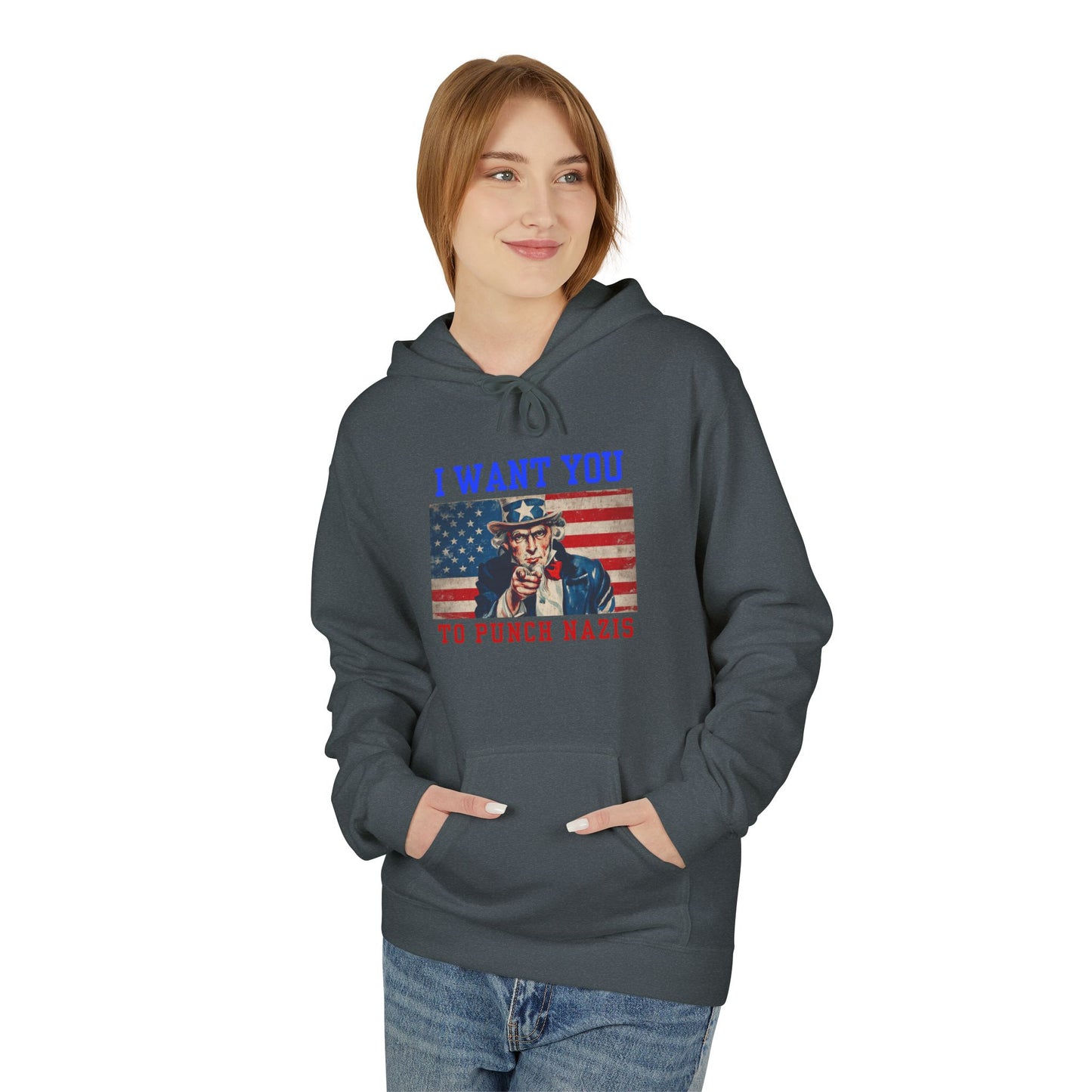 I Want You To Punch Nazis - Unisex Hoodie