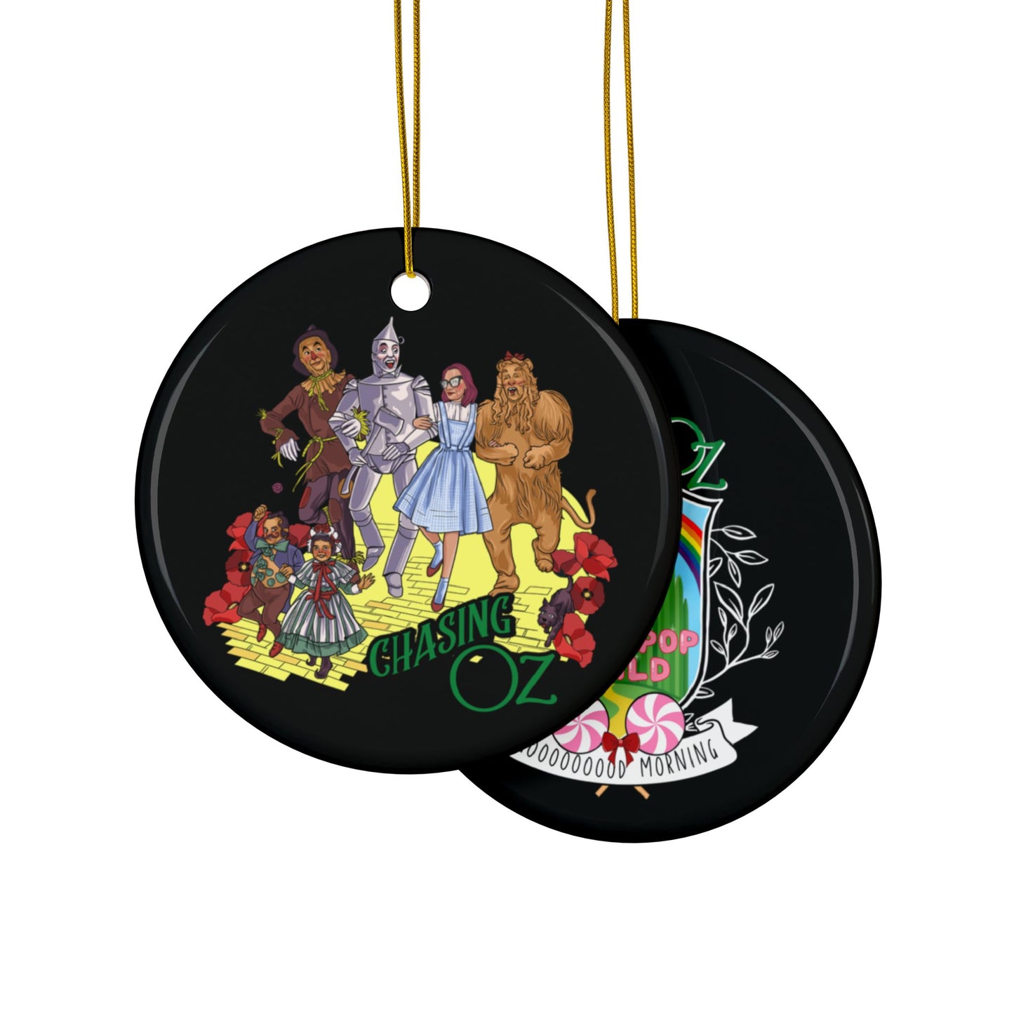 Chasing Oz - Double-sided Ceramic Ornaments