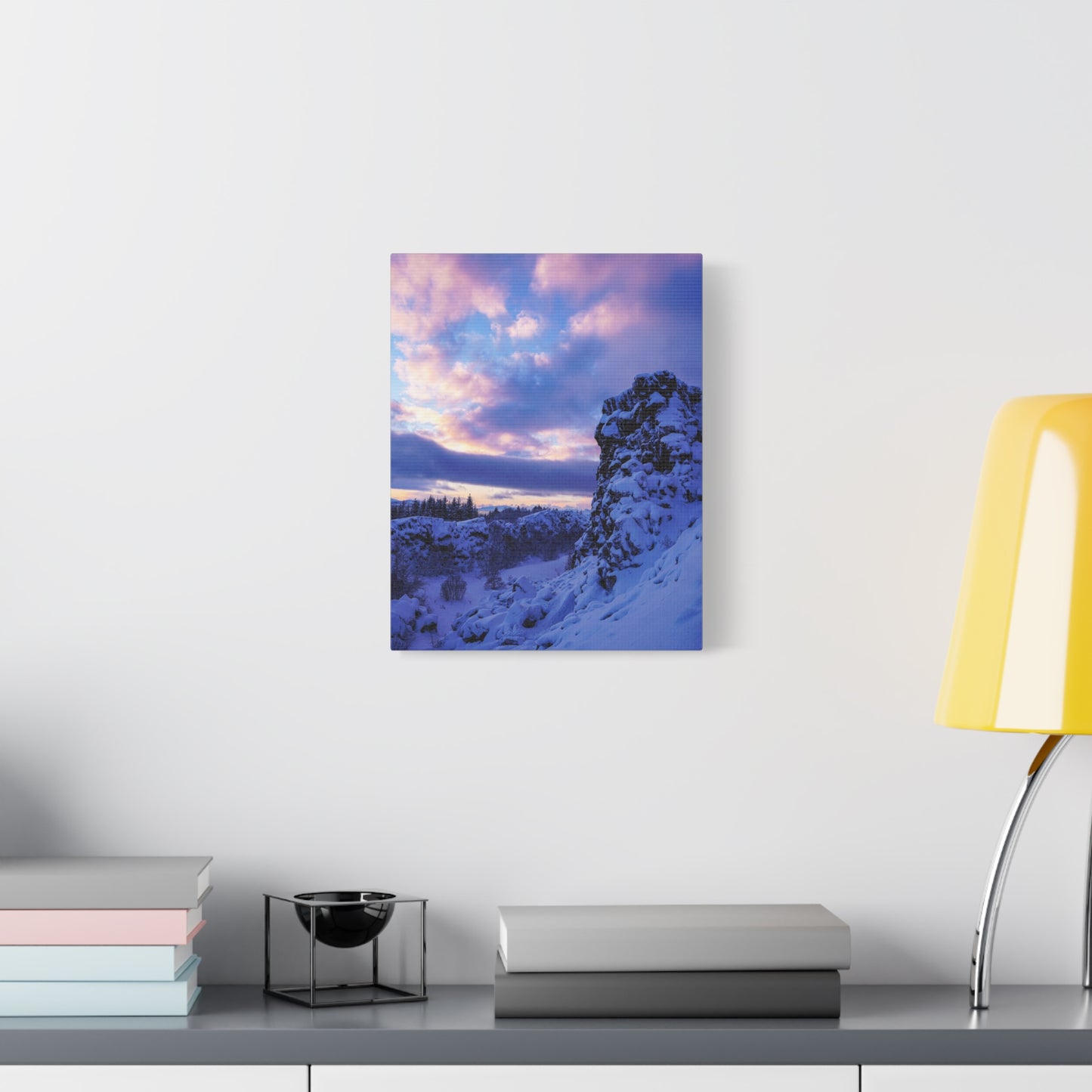Icelandic Sunrise by Chasing Oz - Stretched Canvas Print