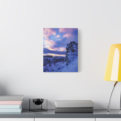Icelandic Sunrise by Chasing Oz - Stretched Canvas Print