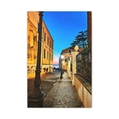 Sorrento Nights by Chasing Oz - Stretched Canvas Print