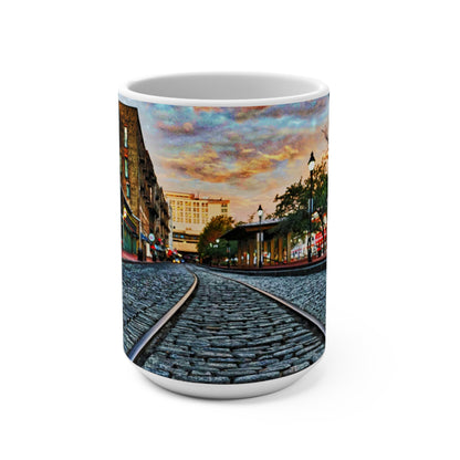 Chasing Oz Art Historic Savannah River Street  - Mug 15oz