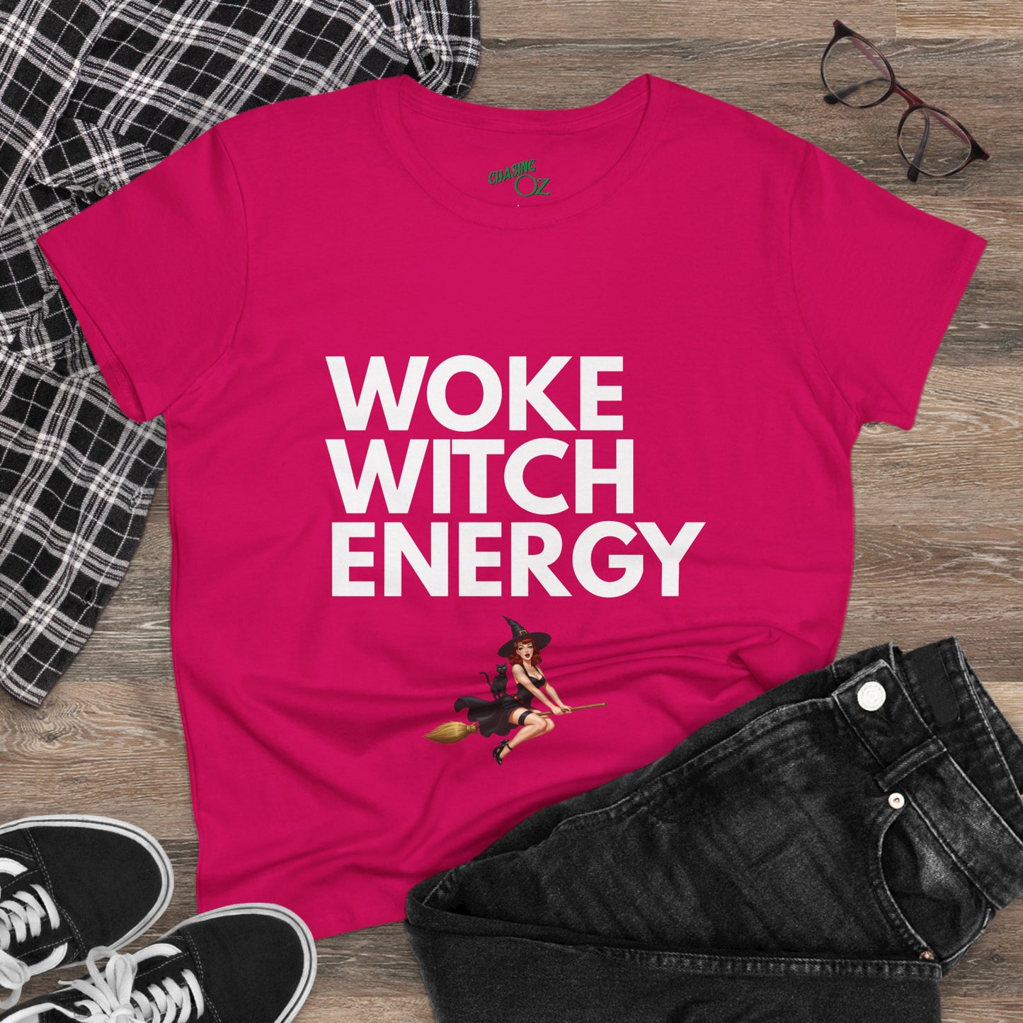 Woke Witch Energy - Womens Fitted Tee