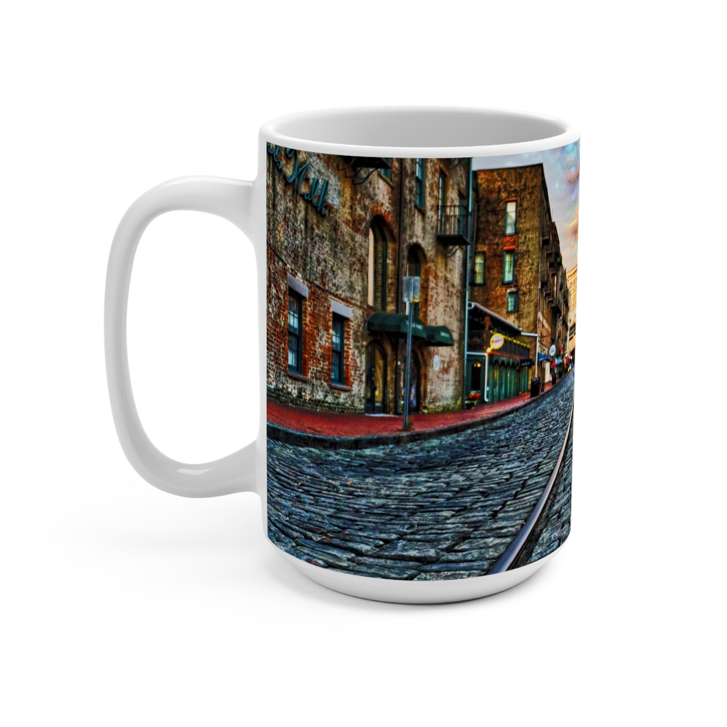 Chasing Oz Art Historic Savannah River Street  - Mug 15oz