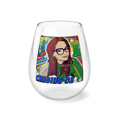 Chasing Oz Emerald City Stemless Wine Glass 11.75oz