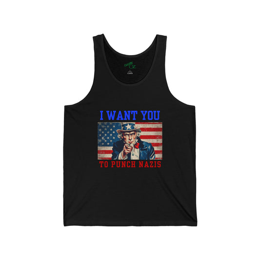 I Want You To Punch Nazis - Unisex Tank Top