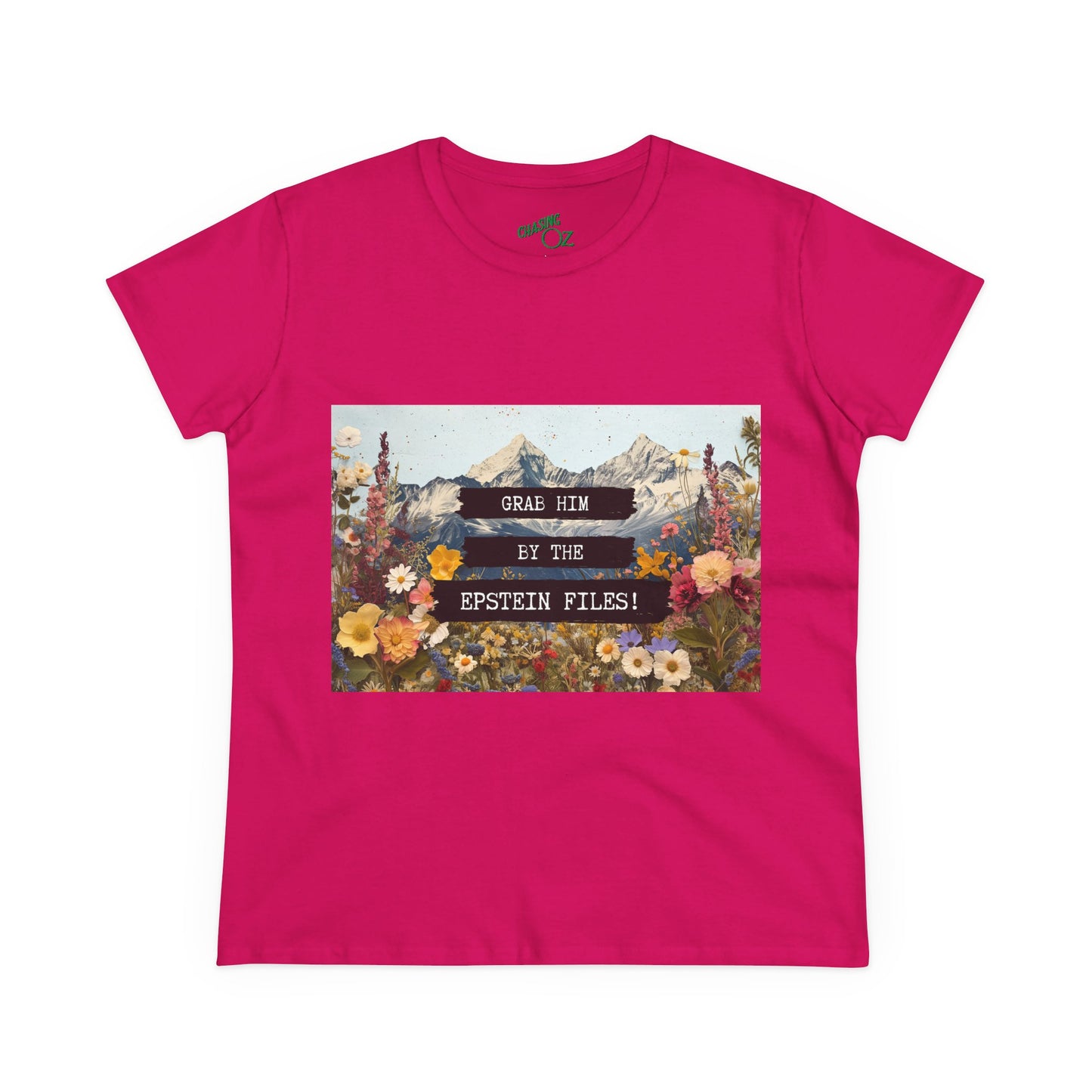 Grab Him by the Files - Women's Fitted Tee