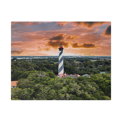 Chasing Oz Art St. Augustine Lighthouse Matte Canvas Stretched - 0.75"