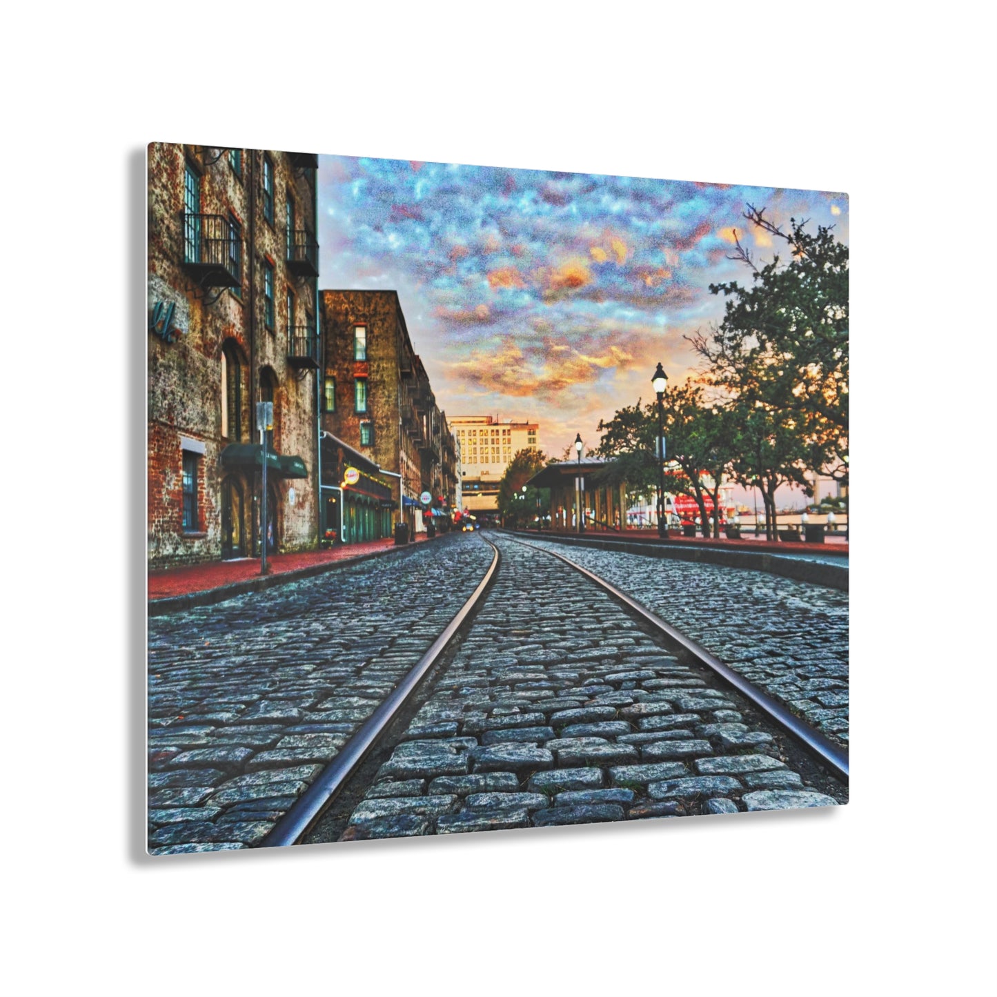 Chasing Oz Art Sunrise on River Street - Acrylic Prints