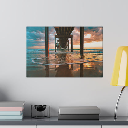 Pier Sunrise Florida Matte Stretched Canvas 0.75"