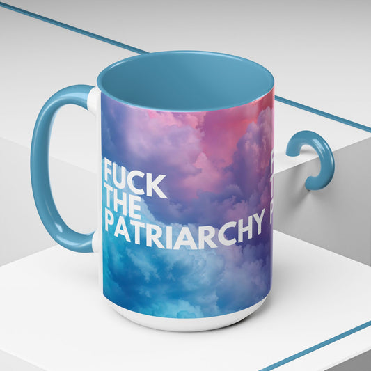 F the Patriarchy - Accent Coffee Mug