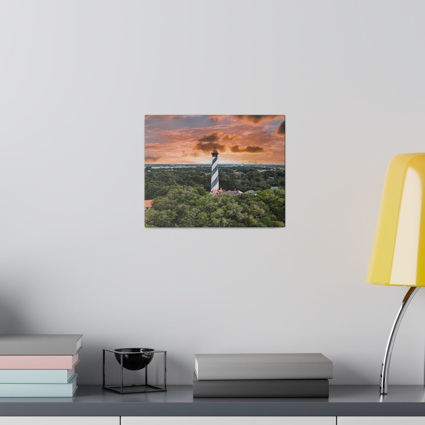 Chasing Oz Art St. Augustine Lighthouse Matte Canvas Stretched - 0.75"