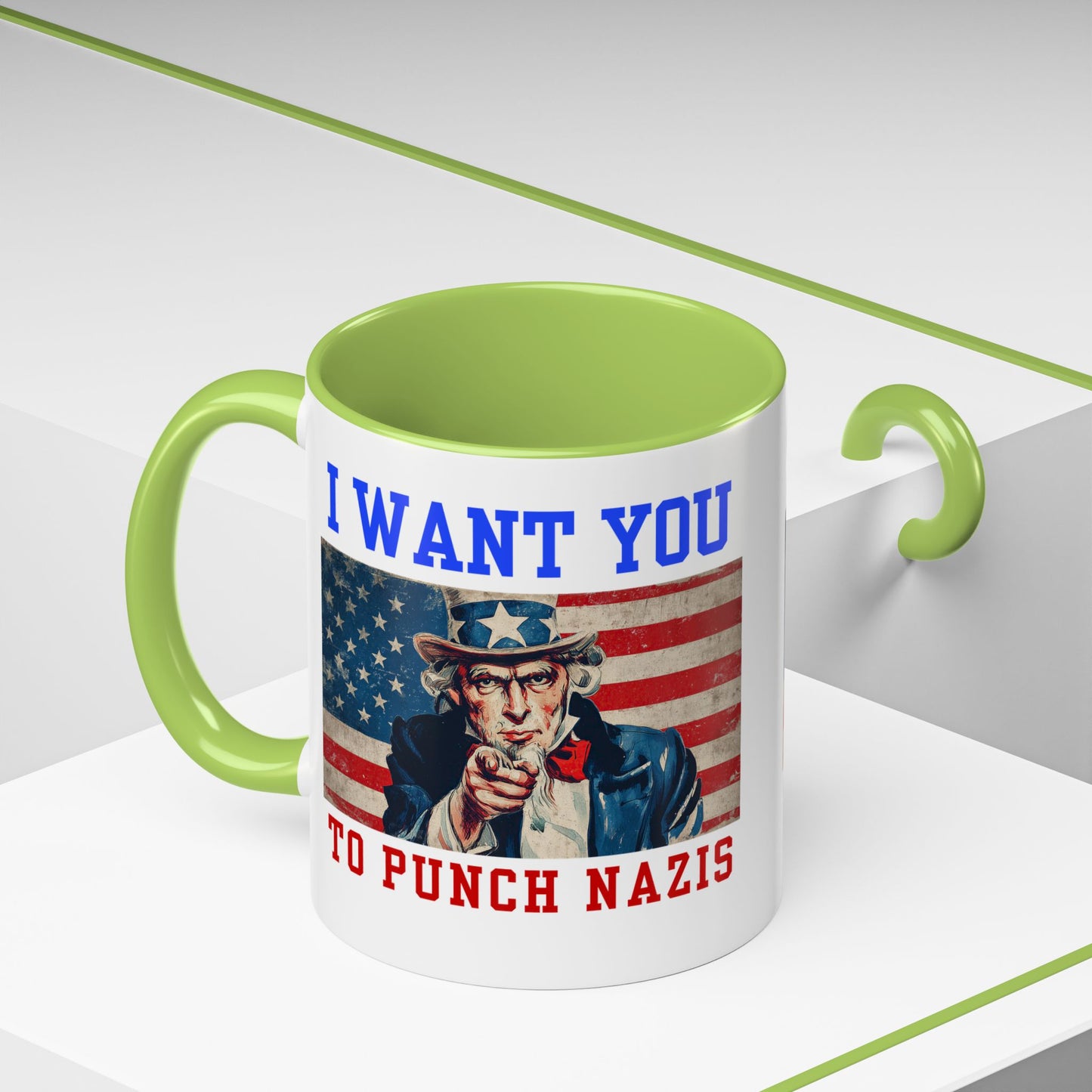 I Want You to Punch Nazis - Patriotic Mug