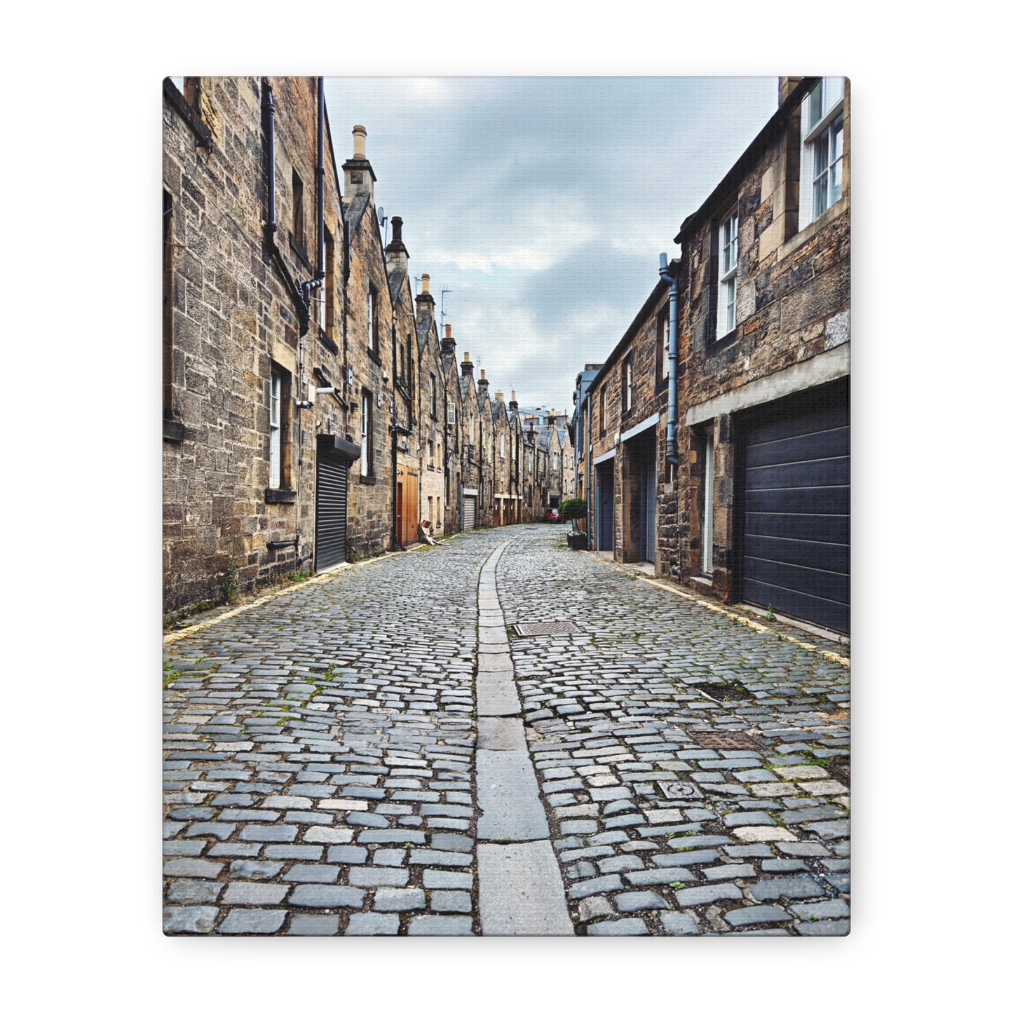 Scotland Cobblestone Alley - Stretch Matte Canvas (1.25")