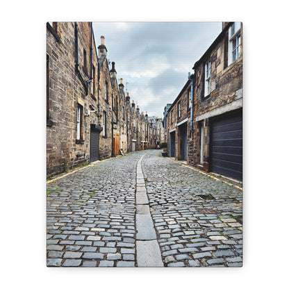 Scotland Cobblestone Alley - Stretch Matte Canvas (1.25")