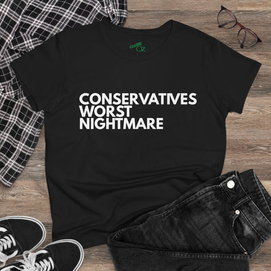 Conservative Nightmare - Women's Cotton Tee