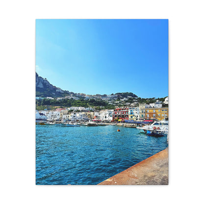 Capri Seaside by Chasing Oz - Stretched Canvas Print