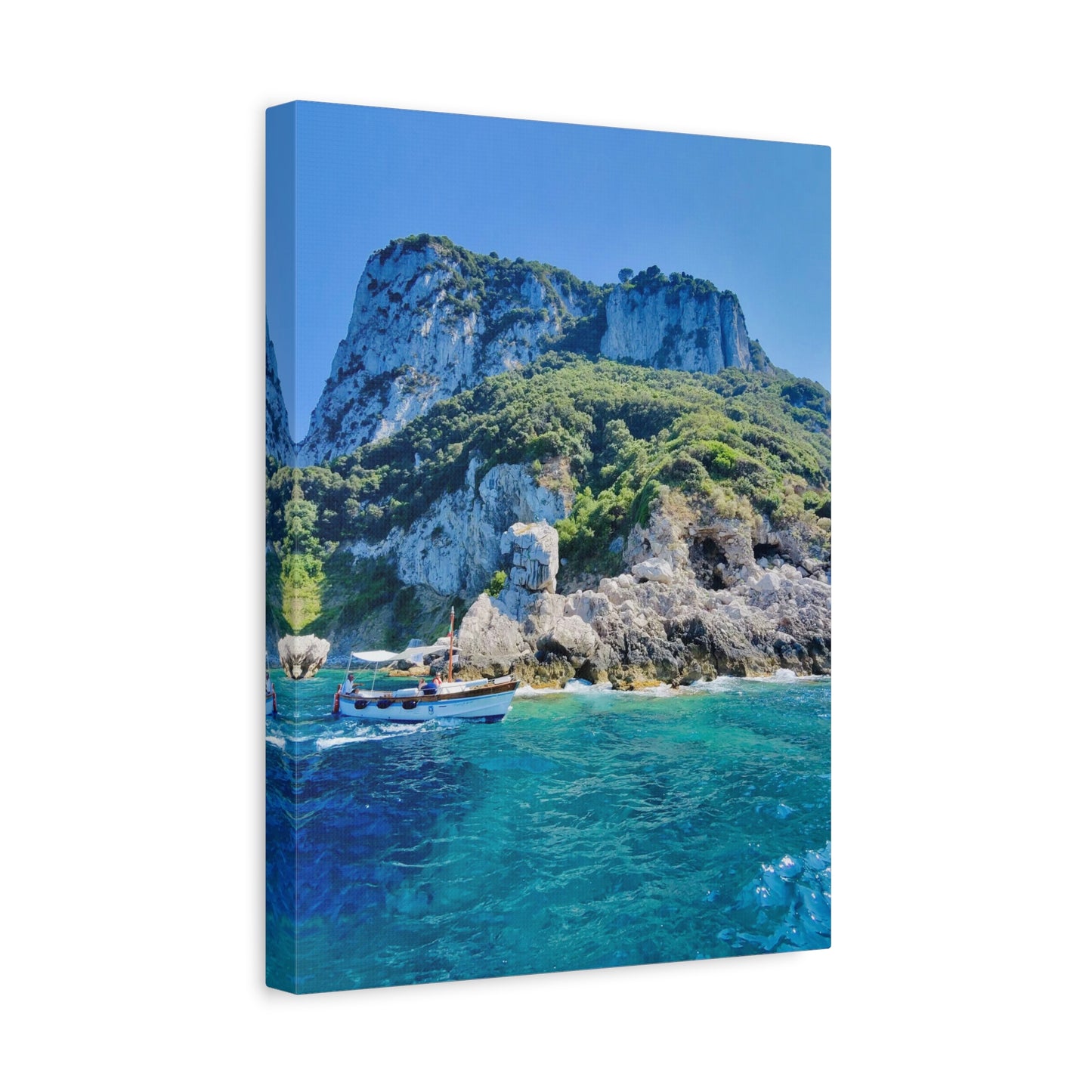 Anacapri Coastal Scene - Stretched Canvas Matte Print (1.25")