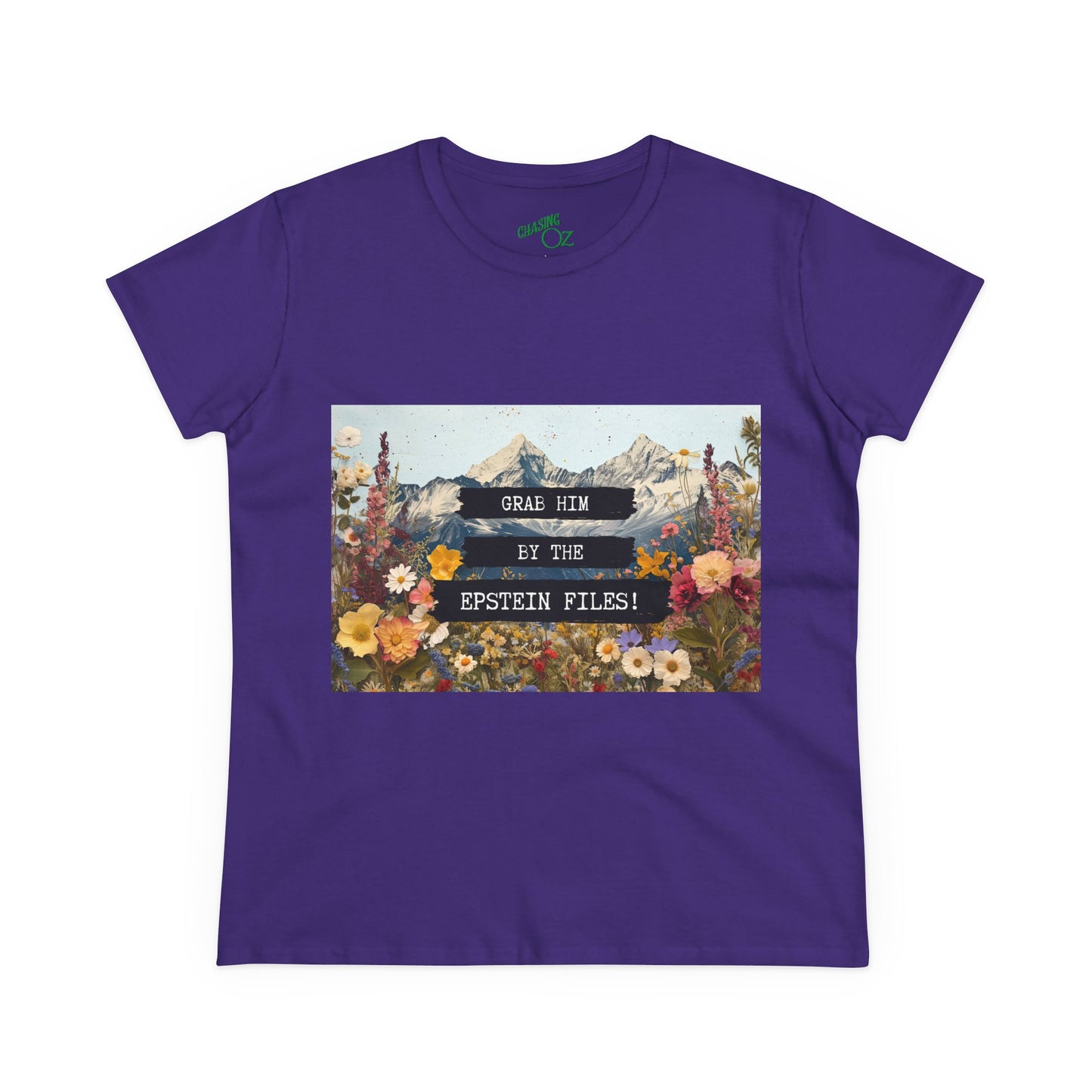 Grab Him by the Files - Women's Fitted Tee