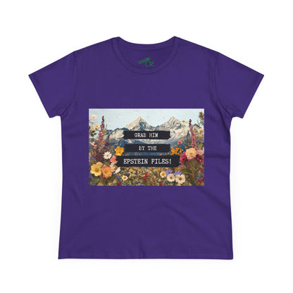 Grab Him by the Files - Women's Fitted Tee