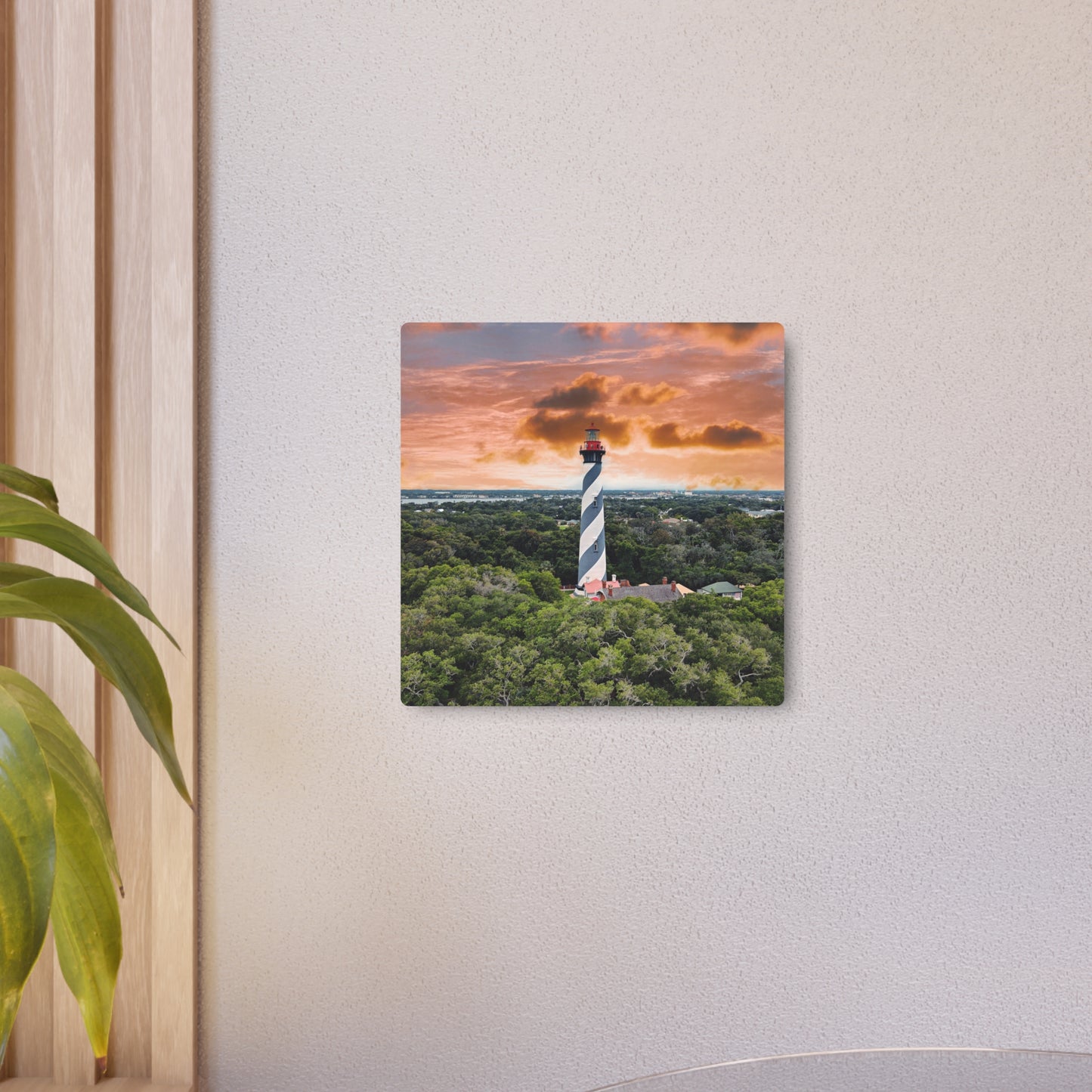 Chasing Oz Art St. Augustine Lighthouse Sunset - Metal Art Sign