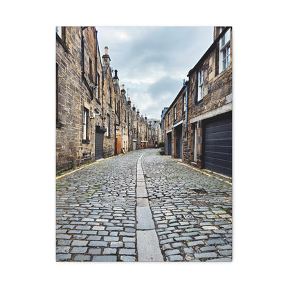 Scotland Cobblestone Alley - Stretch Matte Canvas (1.25")