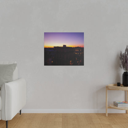 Chasing Oz Art Rome Sunset Matte Canvas Stretched - 0.75"