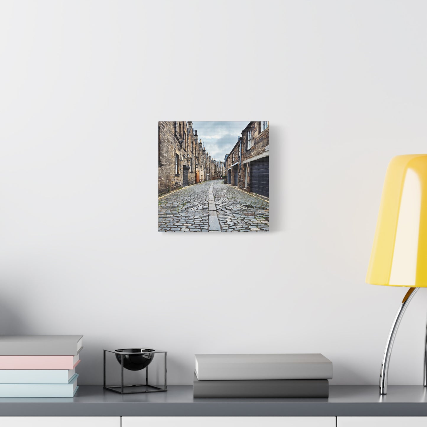 Scotland Cobblestone Alley - Stretch Matte Canvas (1.25")