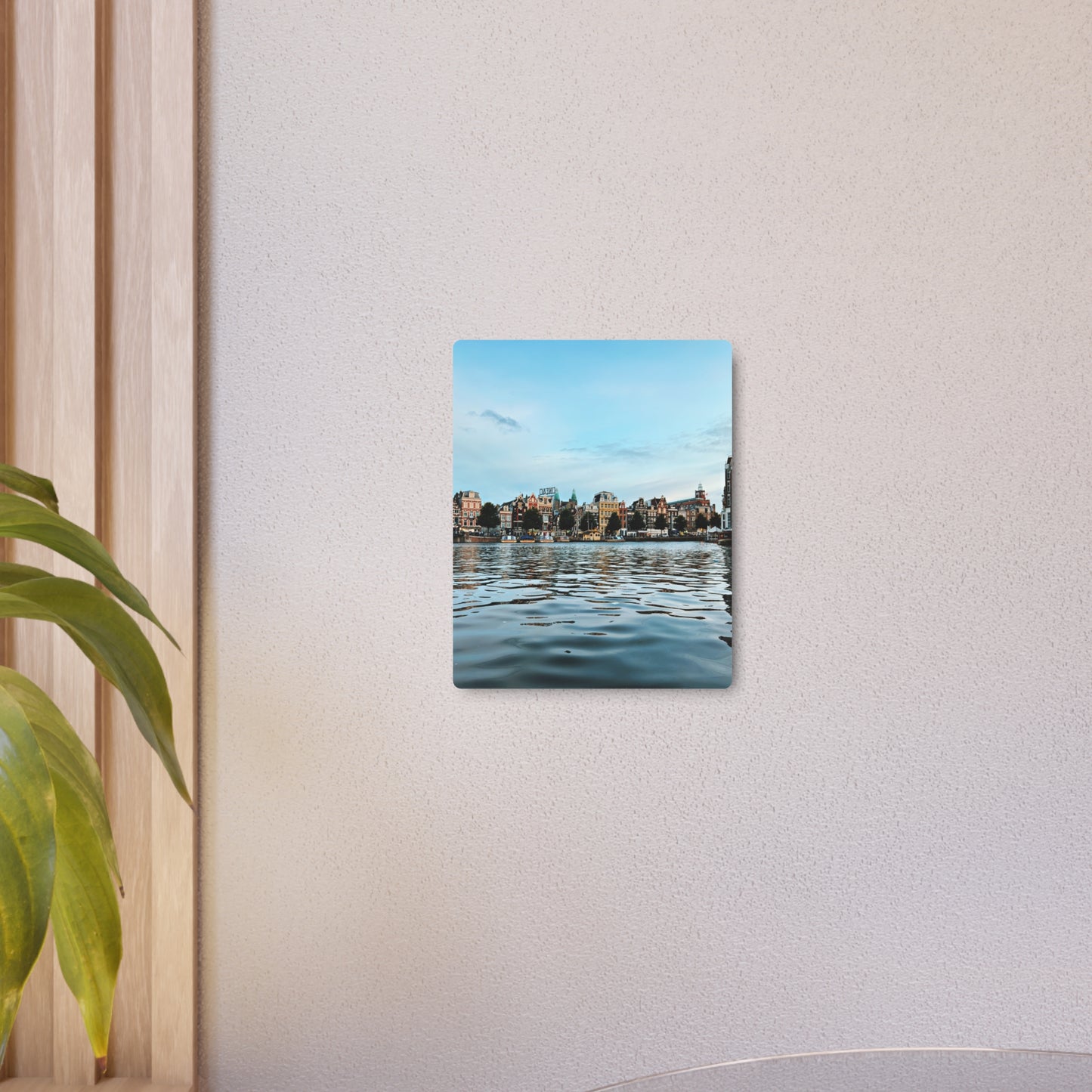 Amsterdam Canal Twilight by Chasing Oz - Metal Art Sign