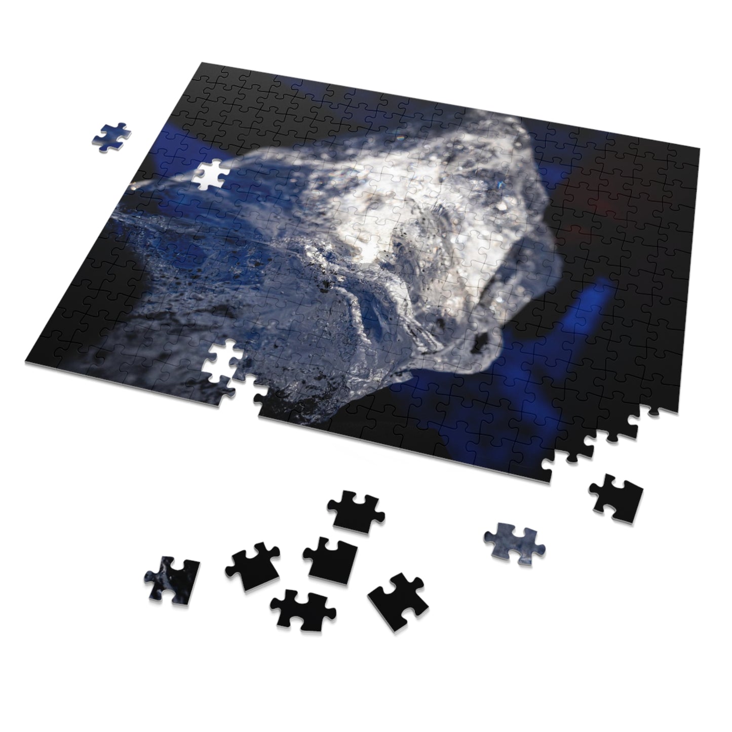 Iceland Diamond Ice Jigsaw Puzzle with Tin