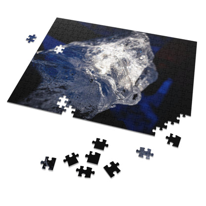 Iceland Diamond Ice Jigsaw Puzzle with Tin