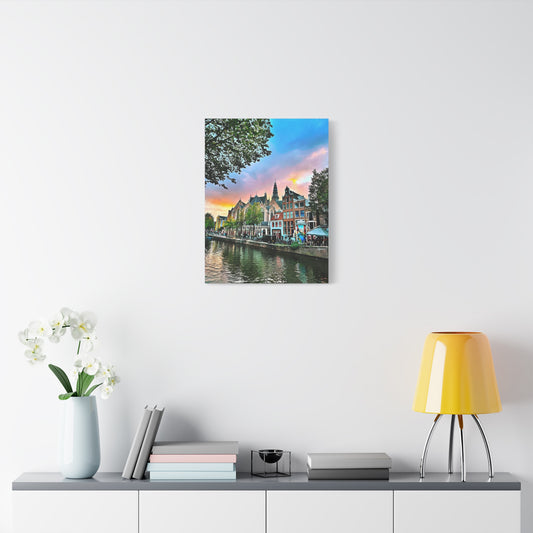 Amsterdam Sunset by Chasing Oz - Stretched Canvas Print
