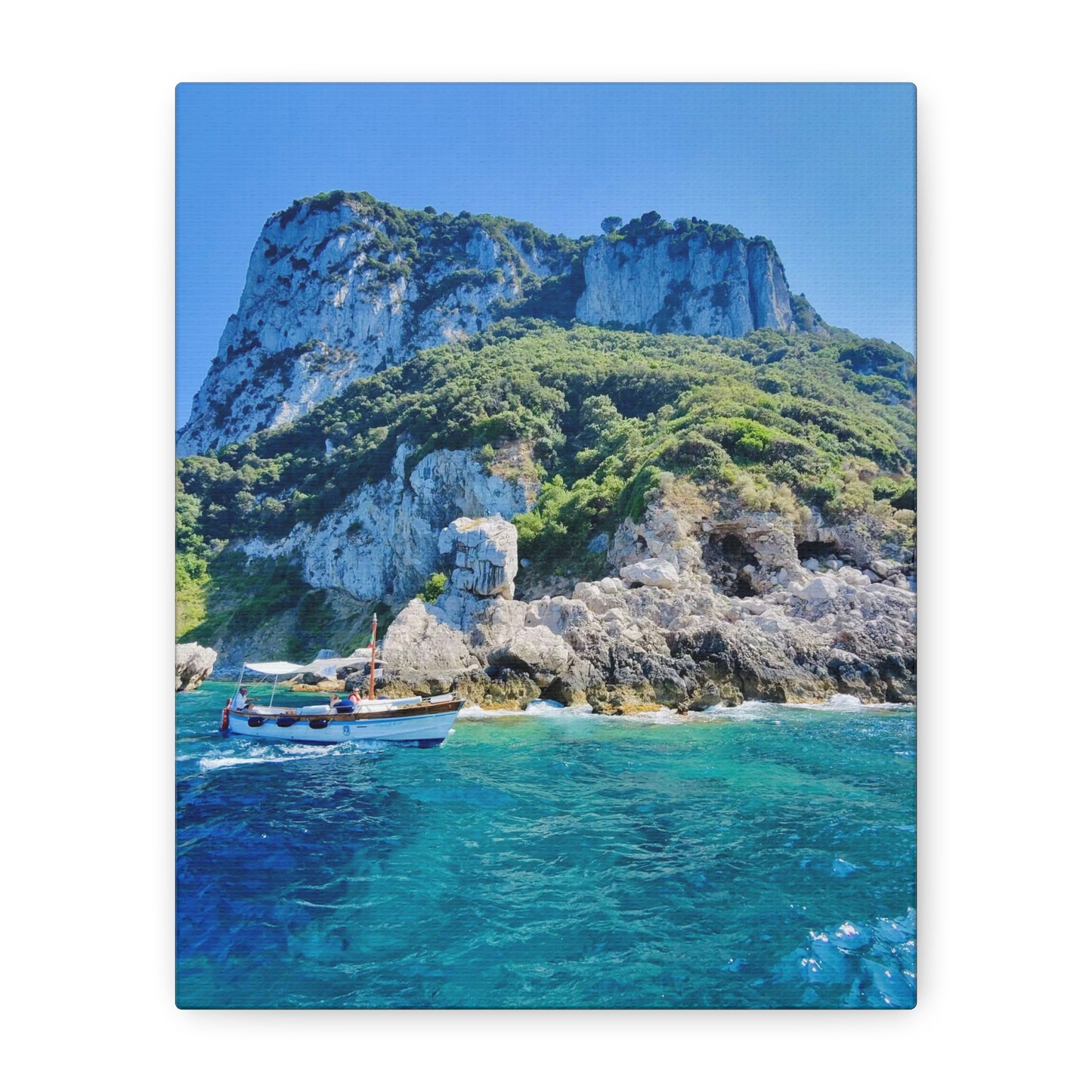 Anacapri Coastal Scene - Stretched Canvas Matte Print (1.25")