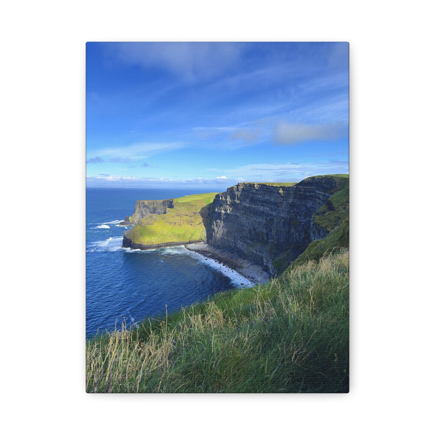 Cliffs of Moher Coastal Scene - Matte Stretched Canvas Print (1.25")