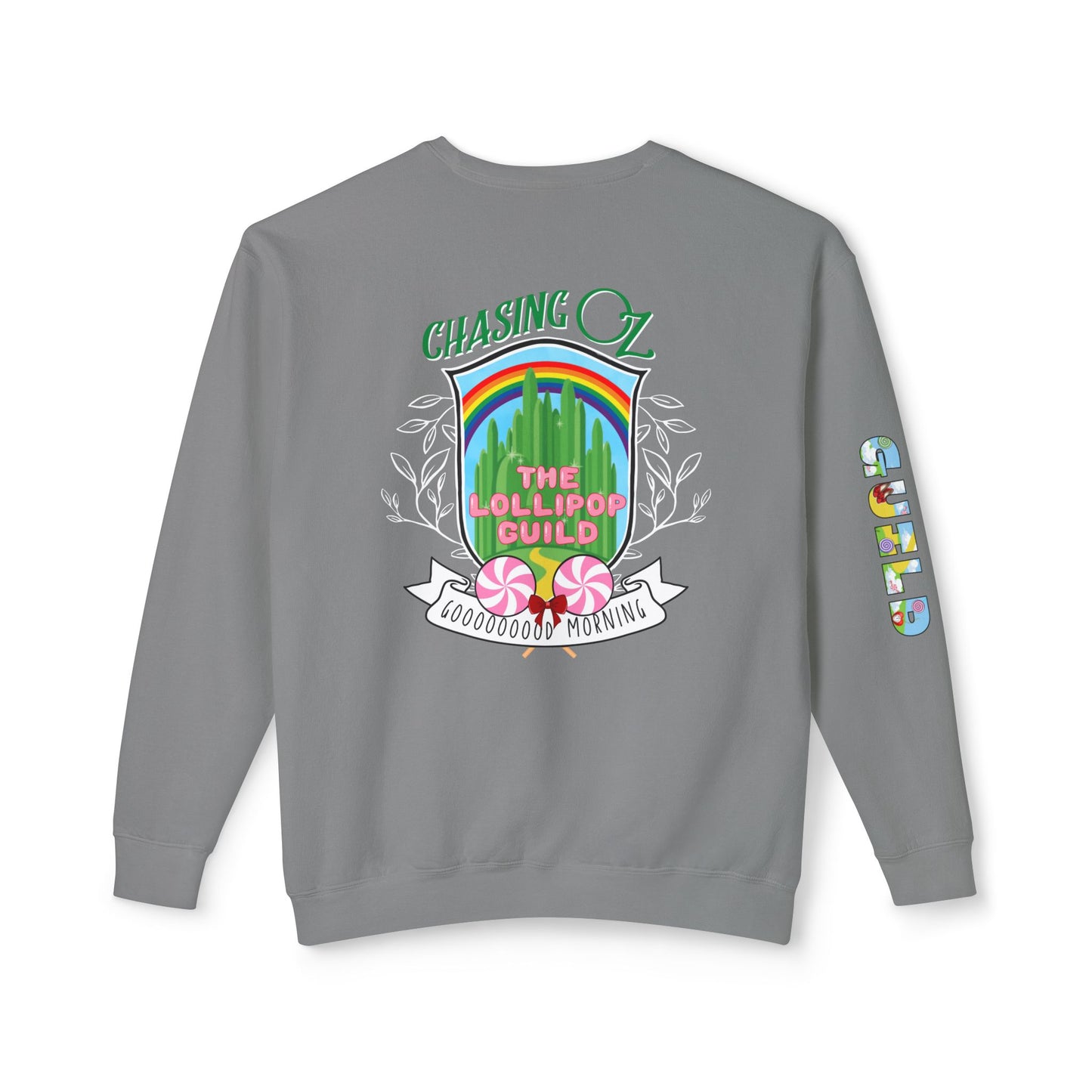 Lollipop Guild Logo on the Back - Unisex Crewneck Sweatshirt