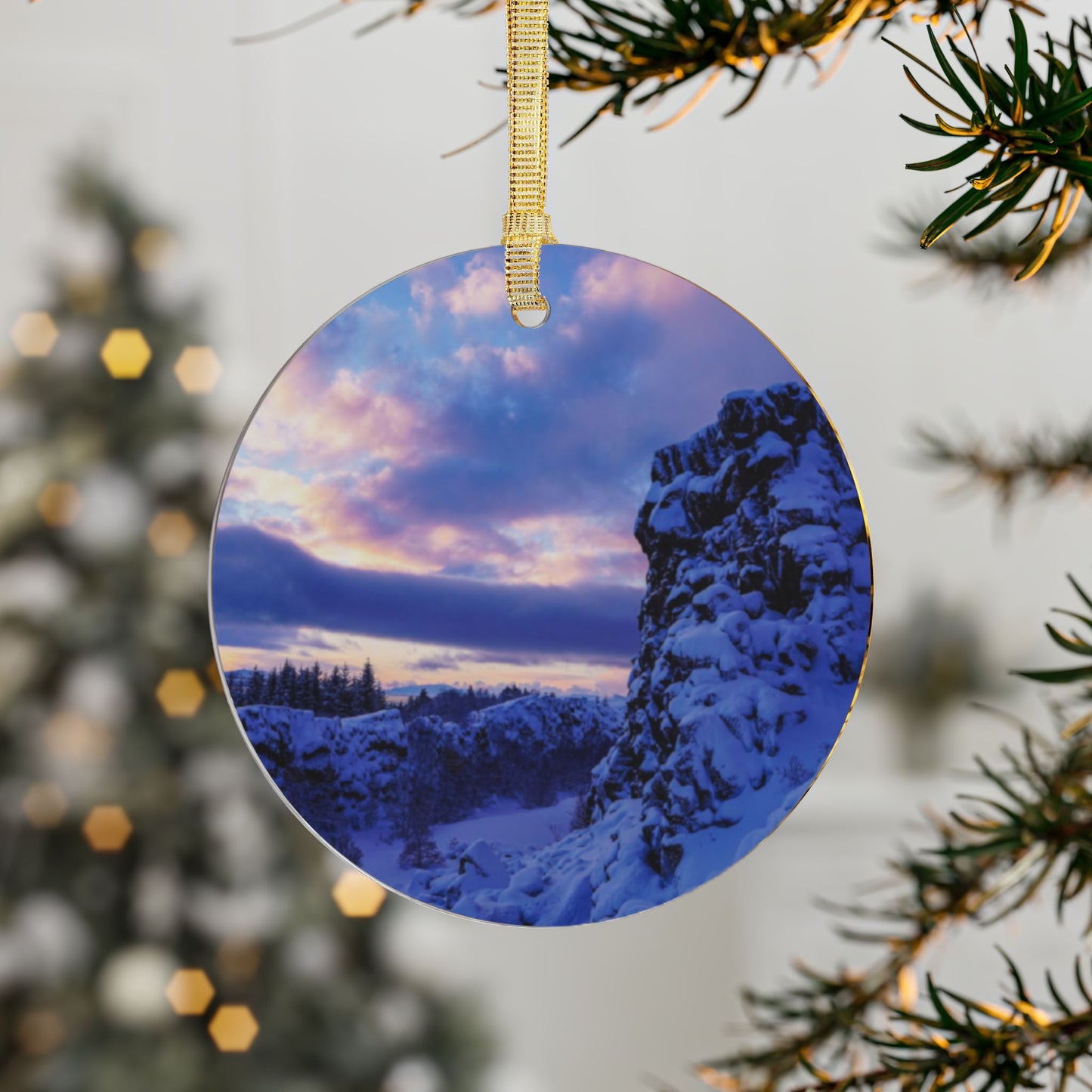 Iceland Sunrise - Acrylic Ornament