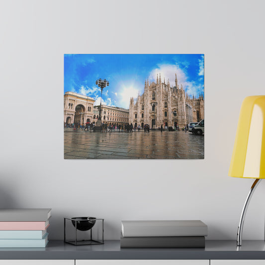 Chasing Oz Art Milan Duomo Matte Canvas Stretched - 0.75"