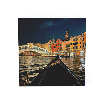 Chasing Oz Art Evening Rialto Bridge Venice - Note Cube