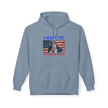 I Want You To Punch Nazis - Unisex Hoodie