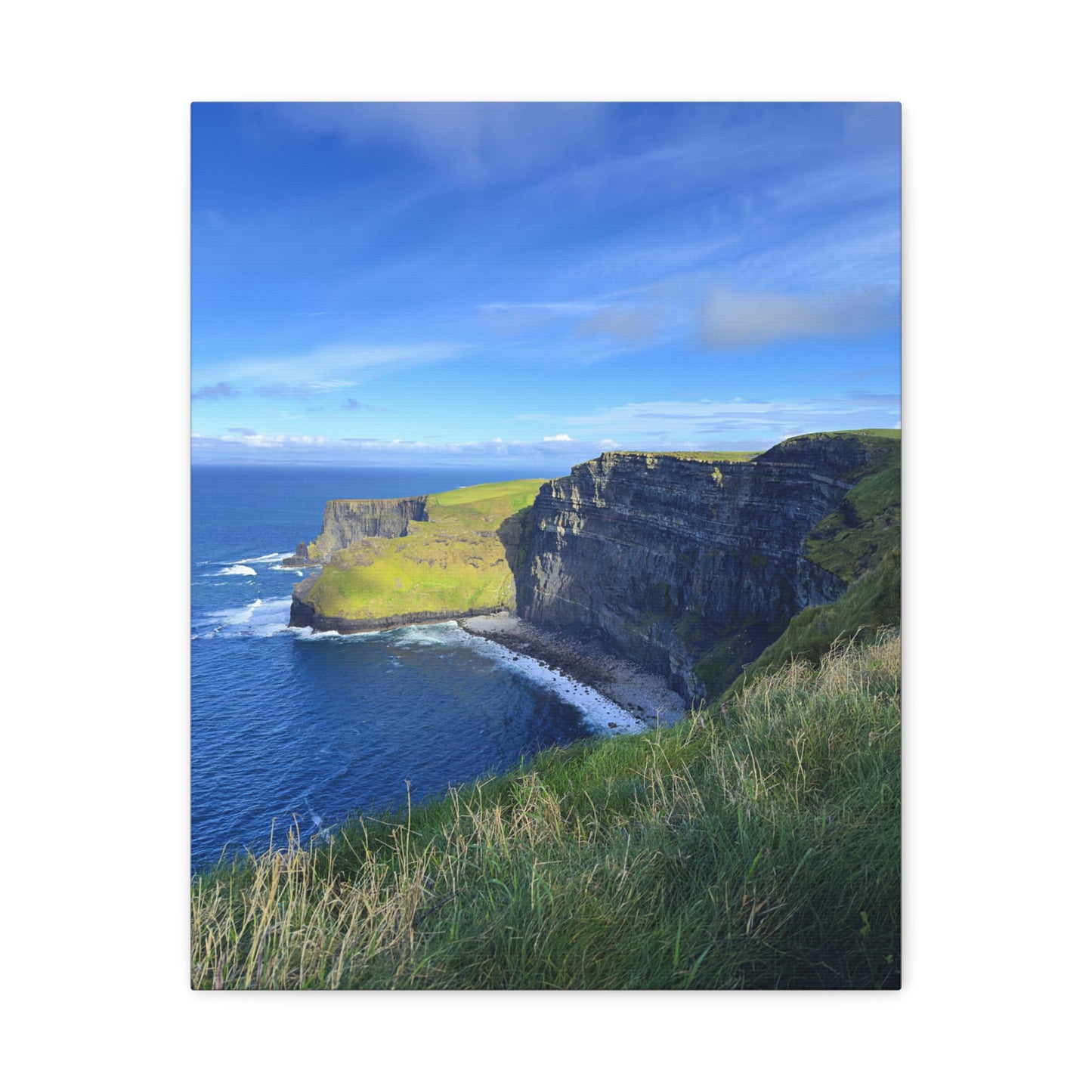 Cliffs of Moher Coastal Scene - Matte Stretched Canvas Print (1.25")