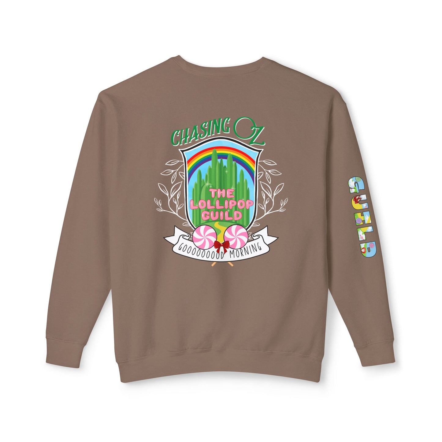 Lollipop Guild Logo on the Back - Unisex Crewneck Sweatshirt