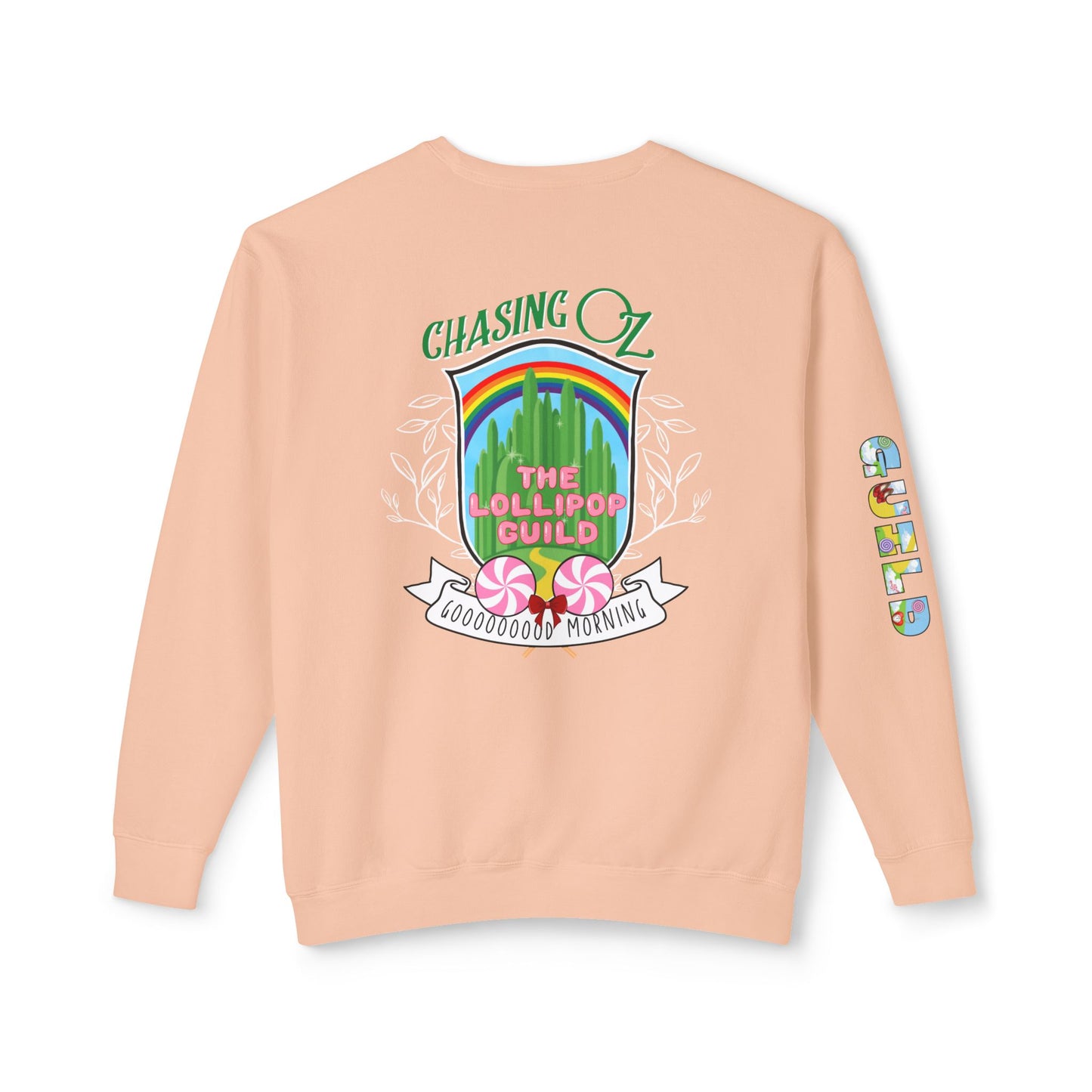 Lollipop Guild Logo on the Back - Unisex Crewneck Sweatshirt