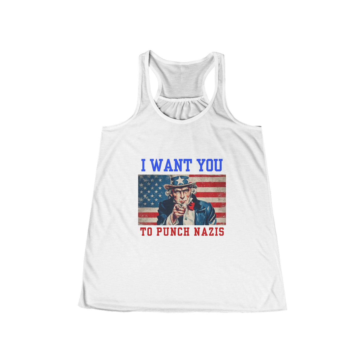 I Want You To Punch Nazis - Women's Racerback Tank