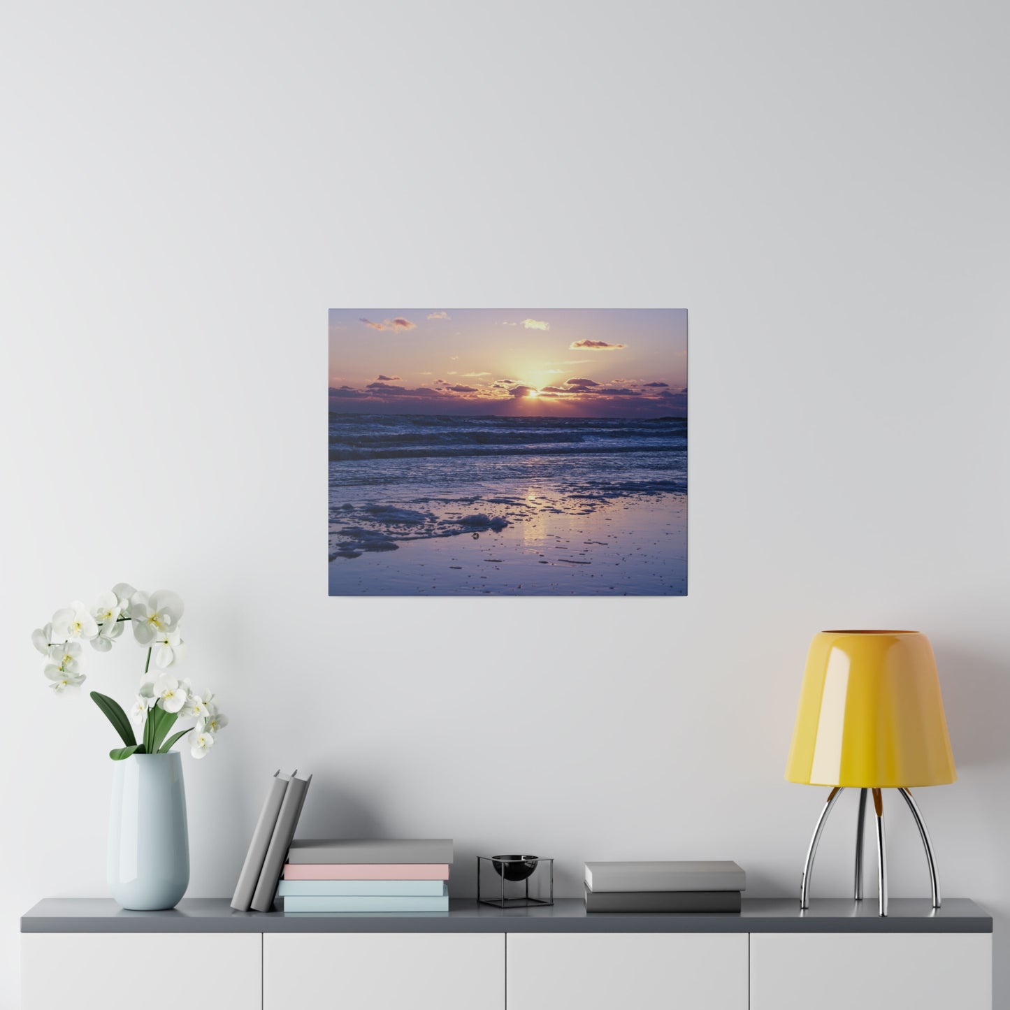 Chasing Oz Art Atlantic Sunrise Matte Canvas Stretched - 0.75"