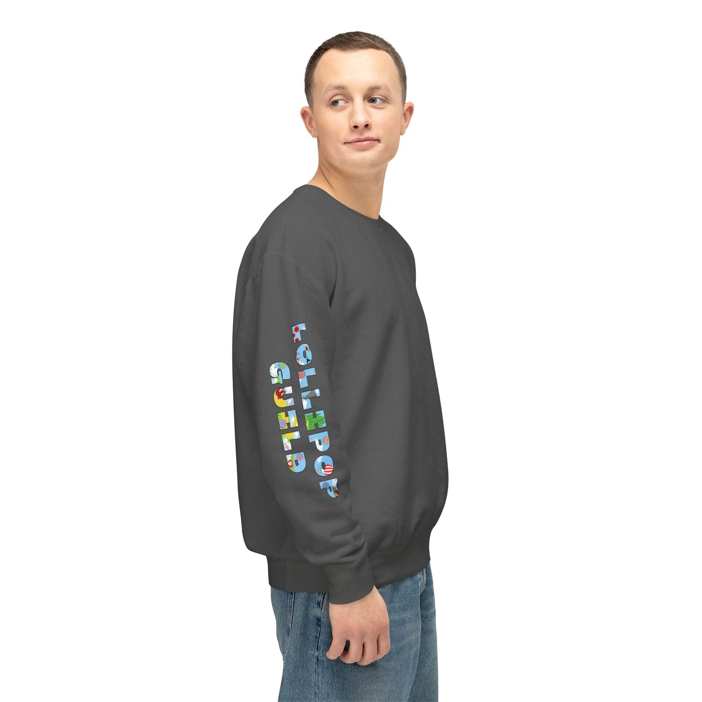 Lollipop Guild Logo on the Back - Unisex Crewneck Sweatshirt