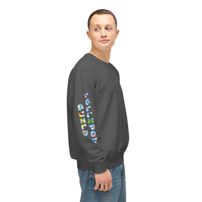 Lollipop Guild Logo on the Back - Unisex Crewneck Sweatshirt